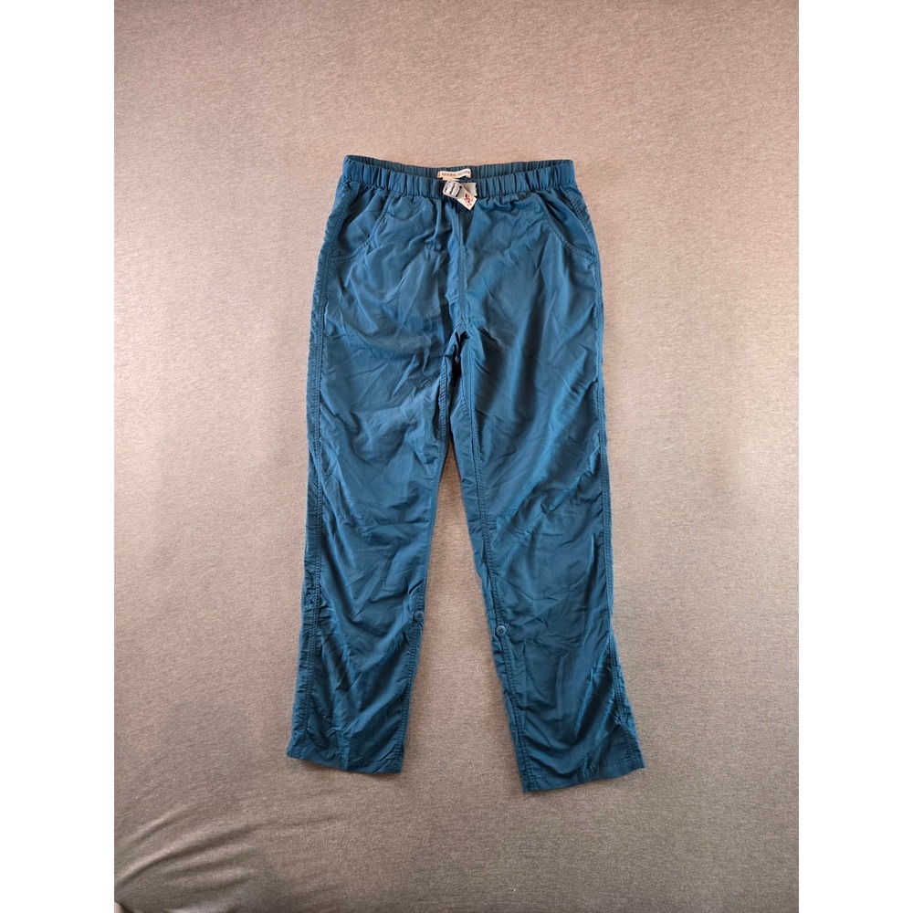 Gramicci Nylon Climbing Pants Mens Small Teal Blue Integrated Belt Gorpcore